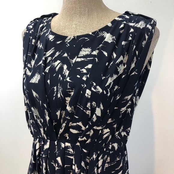 Silverdia navy blue patterned‎ dress - Picture 3 of 7